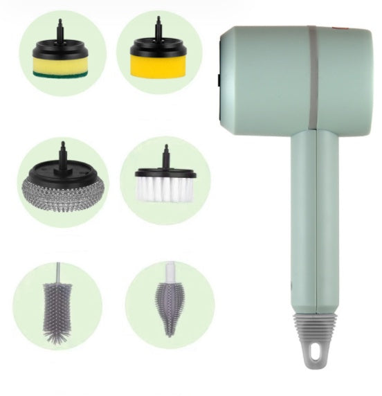 PowerScrub™ 6-in-1 Cordless Electric Scrubber – Deep Clean Without the Elbow Grease