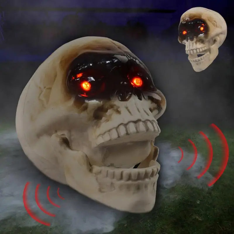 SpookyFloat™ – Animated Floating Skeleton with Sound & Lights for Halloween Haunting