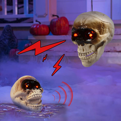 SpookyFloat™ – Animated Floating Skeleton with Sound & Lights for Halloween Haunting