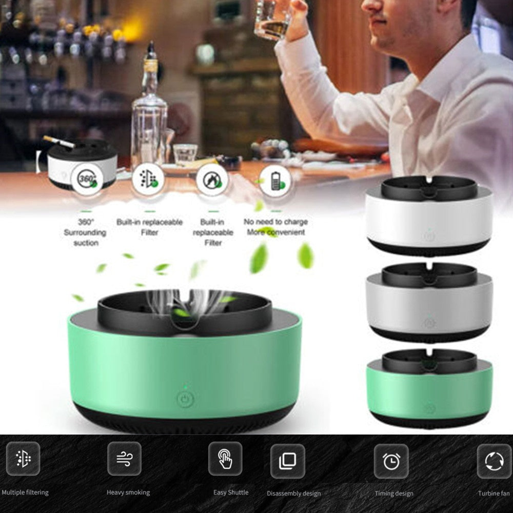 SmokeTrap™ – Smart Ashtray Air Purifier for Cars & Homes