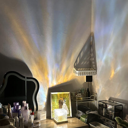 LumiRipple™ – 16-Color Crystal Lamp with Rotating Water Wave Projection