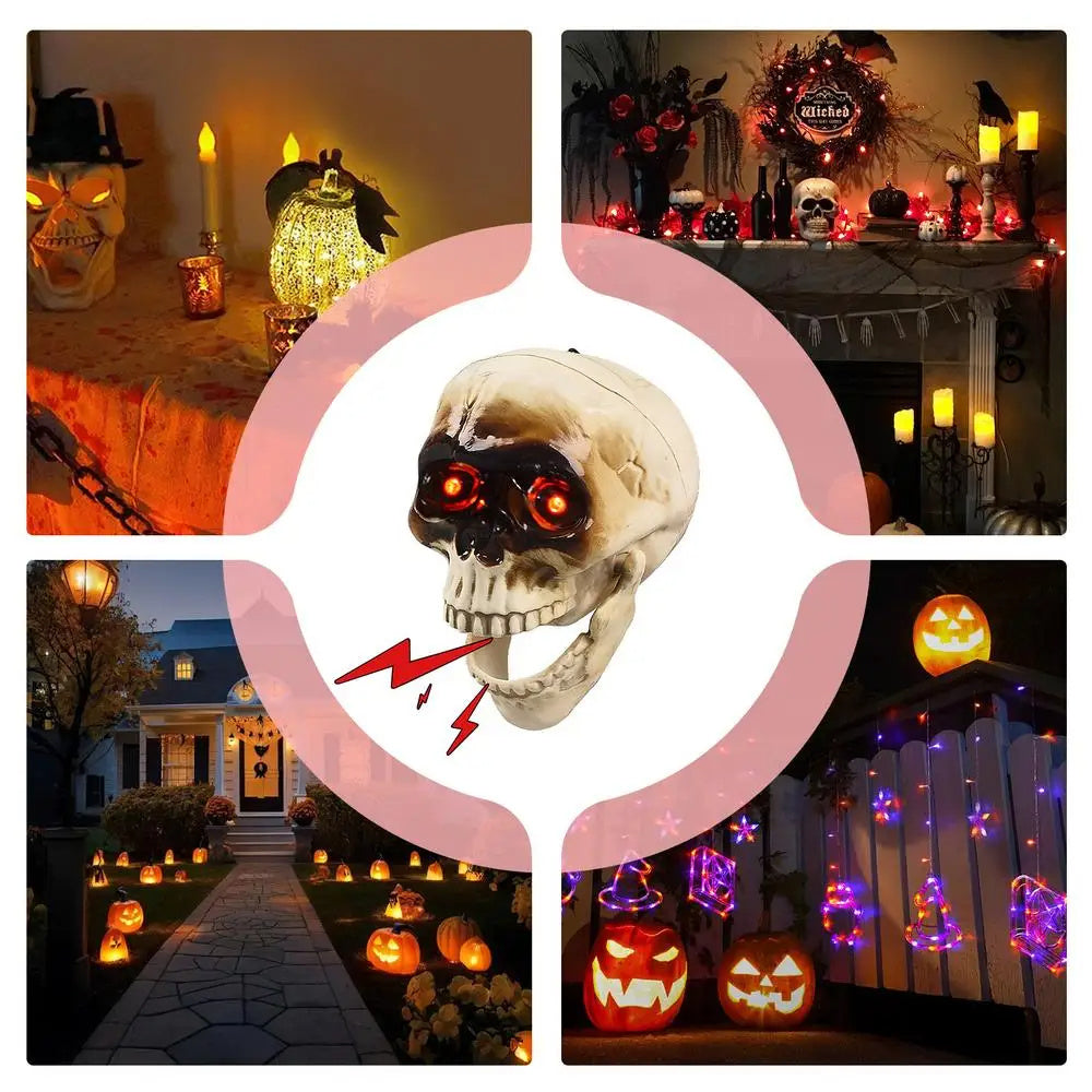 SpookyFloat™ – Animated Floating Skeleton with Sound & Lights for Halloween Haunting