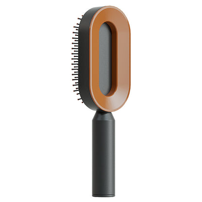 SilkGlide™ Smart Detangling Brush – One-Click Clean + Scalp Massage