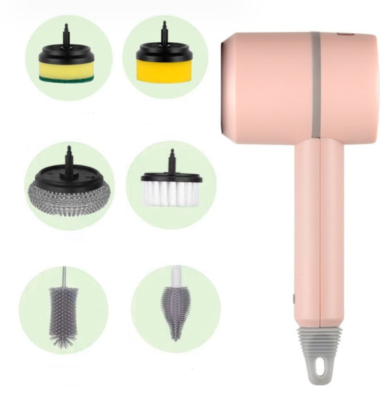 PowerScrub™ 6-in-1 Cordless Electric Scrubber – Deep Clean Without the Elbow Grease