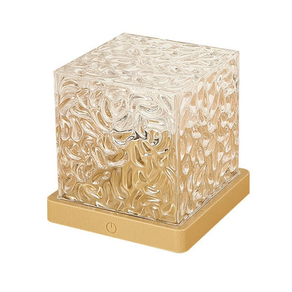 LumiRipple™ – 16-Color Crystal Lamp with Rotating Water Wave Projection