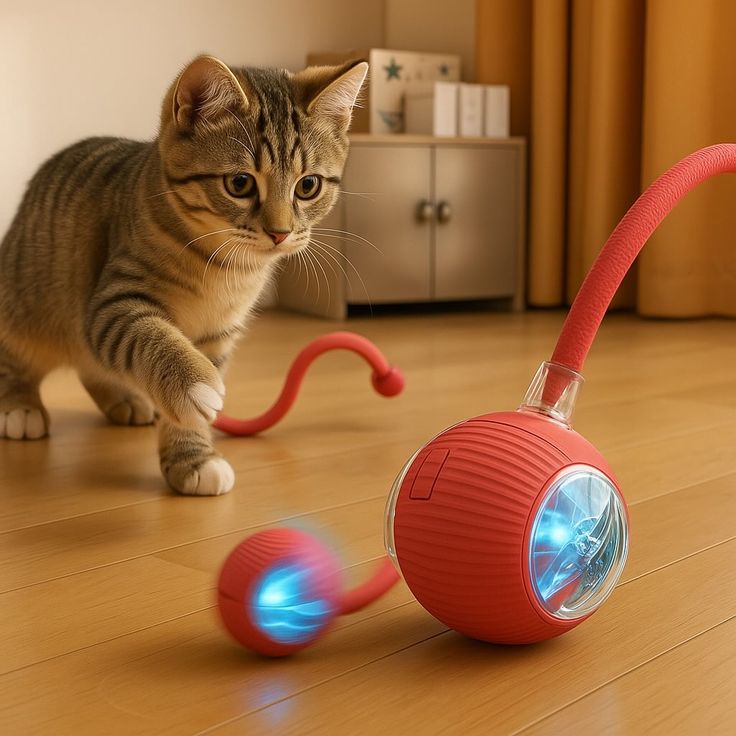 SuperDrive™ Interactive Cat Toy Ball – Smart Rolling Motion to Keep Cats Active & Happy!