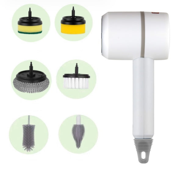 PowerScrub™ 6-in-1 Cordless Electric Scrubber – Deep Clean Without the Elbow Grease