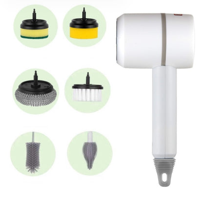 PowerScrub™ 6-in-1 Cordless Electric Scrubber – Deep Clean Without the Elbow Grease