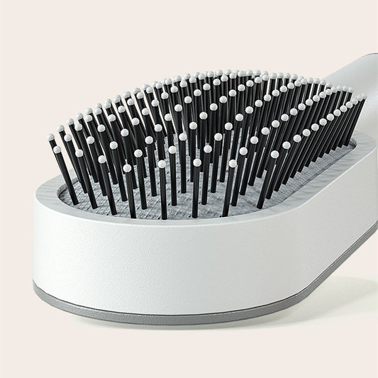 SilkGlide™ Smart Detangling Brush – One-Click Clean + Scalp Massage