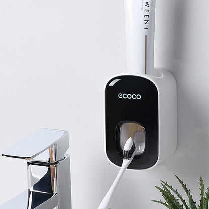 BrushMate™ – Wall-Mounted Toothpaste Dispenser & Organizer for a Clutter-Free Sink
