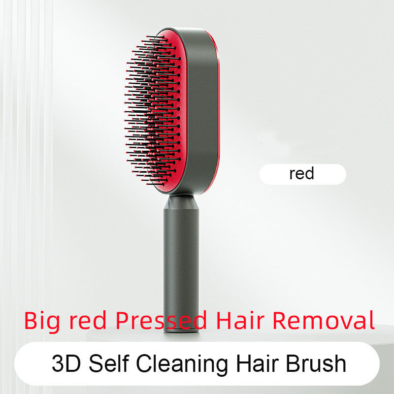 SilkGlide™ Smart Detangling Brush – One-Click Clean + Scalp Massage