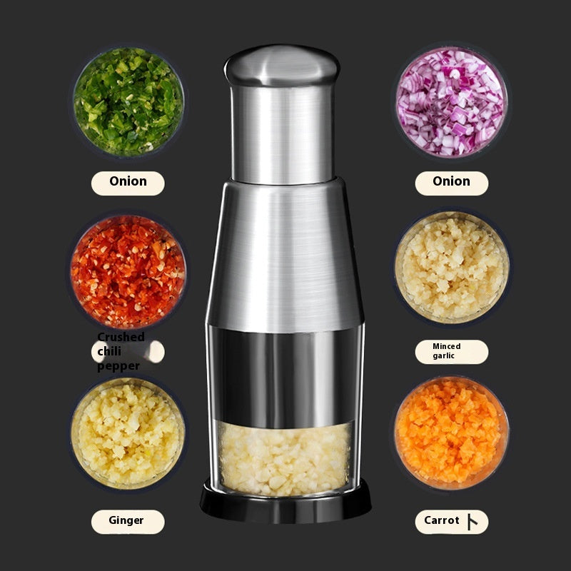ChopMate™ – Effortless Manual Food Chopper for Garlic, Veggies & More