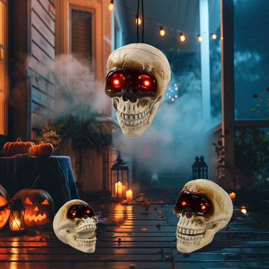 SpookyFloat™ – Animated Floating Skeleton with Sound & Lights for Halloween Haunting