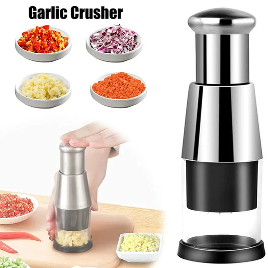ChopMate™ – Effortless Manual Food Chopper for Garlic, Veggies & More